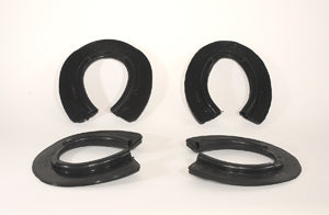 Two Degree Black Sno Rims (Front & Hind) (Pair) - Source For Horse