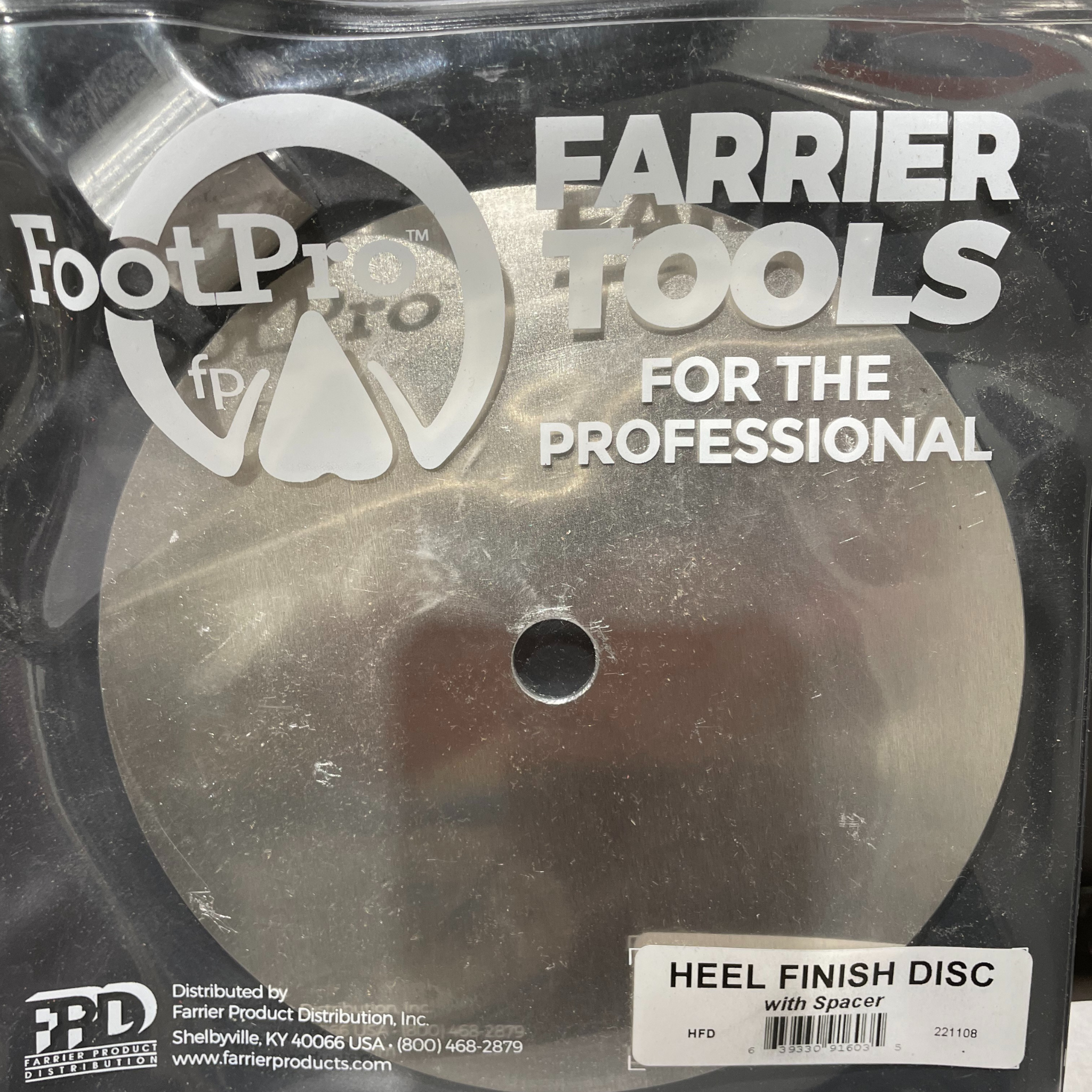 Aluminum Heel Finish Disc w/spacer-7" - Source For Horse