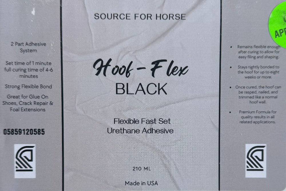 Source For Horse - Hoof Flex - Black - Source For Horse Farrier Supply
