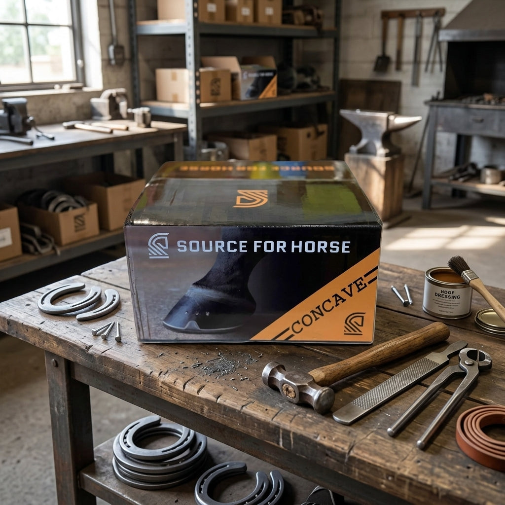 A black and orange product box