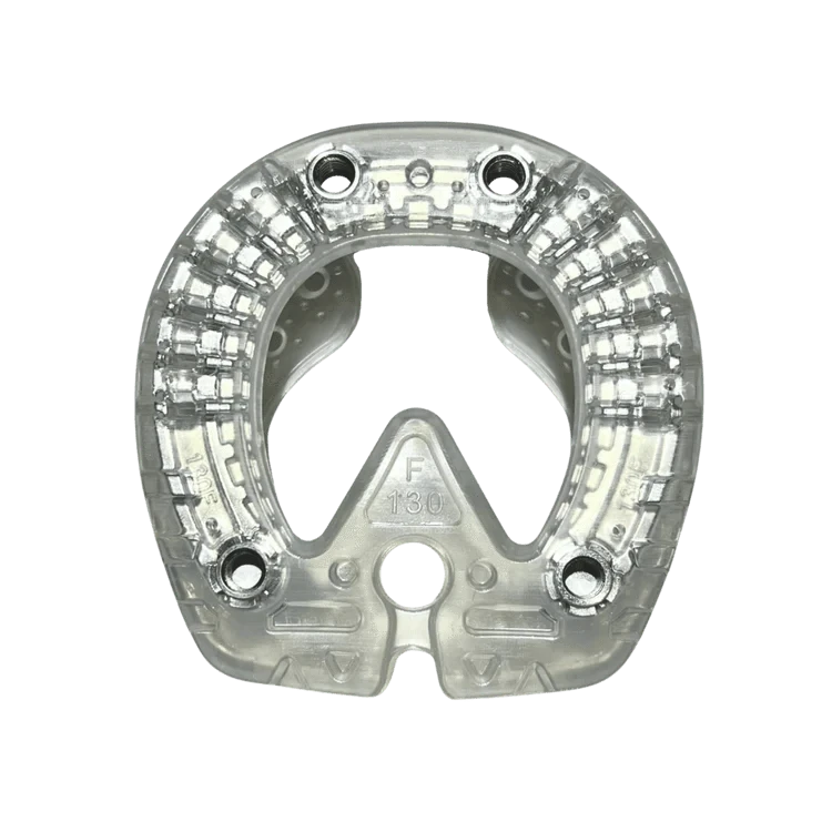 Easy Shoe - Metal Speed Trac - Stud Holes Glue on or Nail On - Source For Horse Farrier Supply