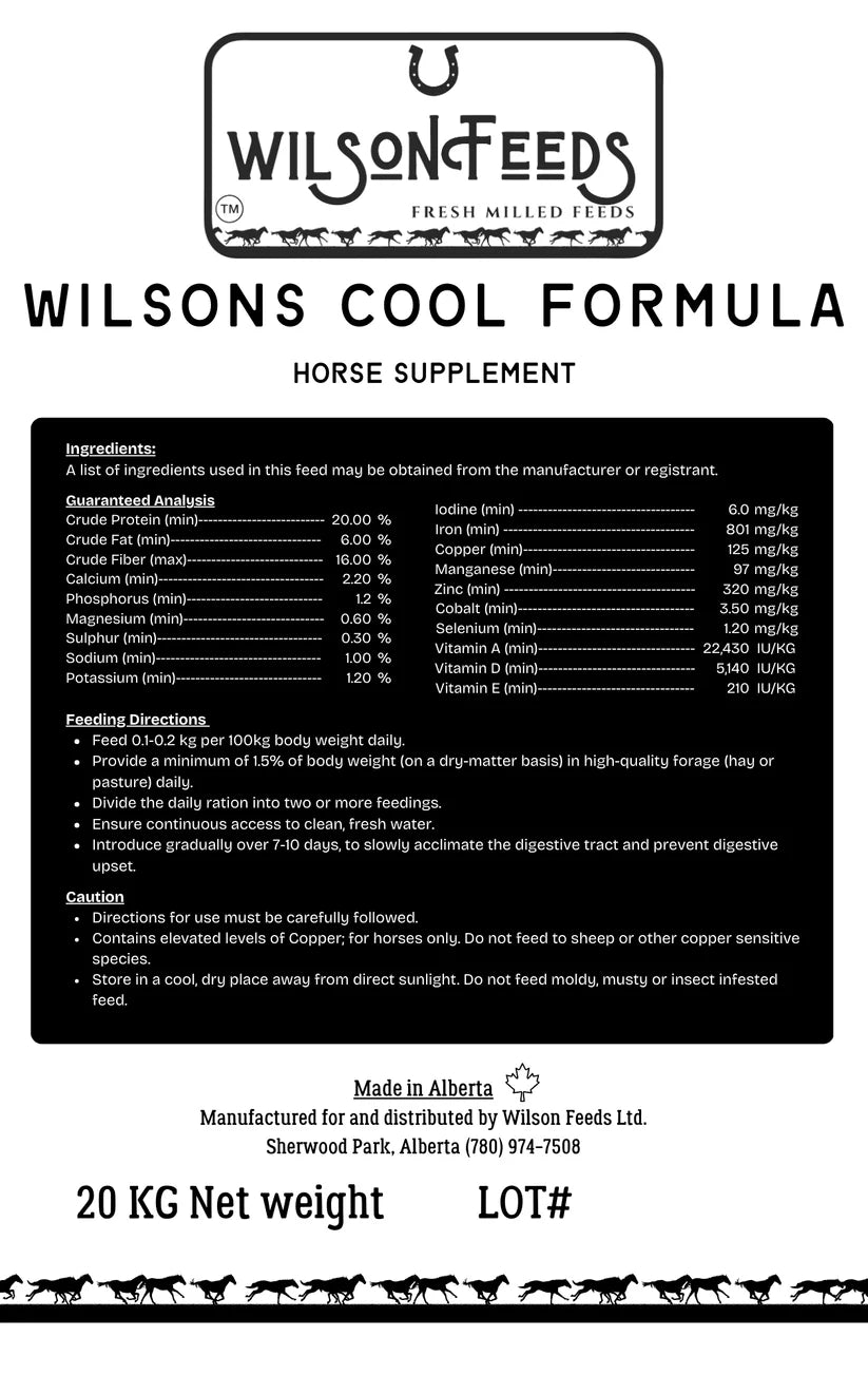 Wilsons Feed - Cool Formula 20 KG