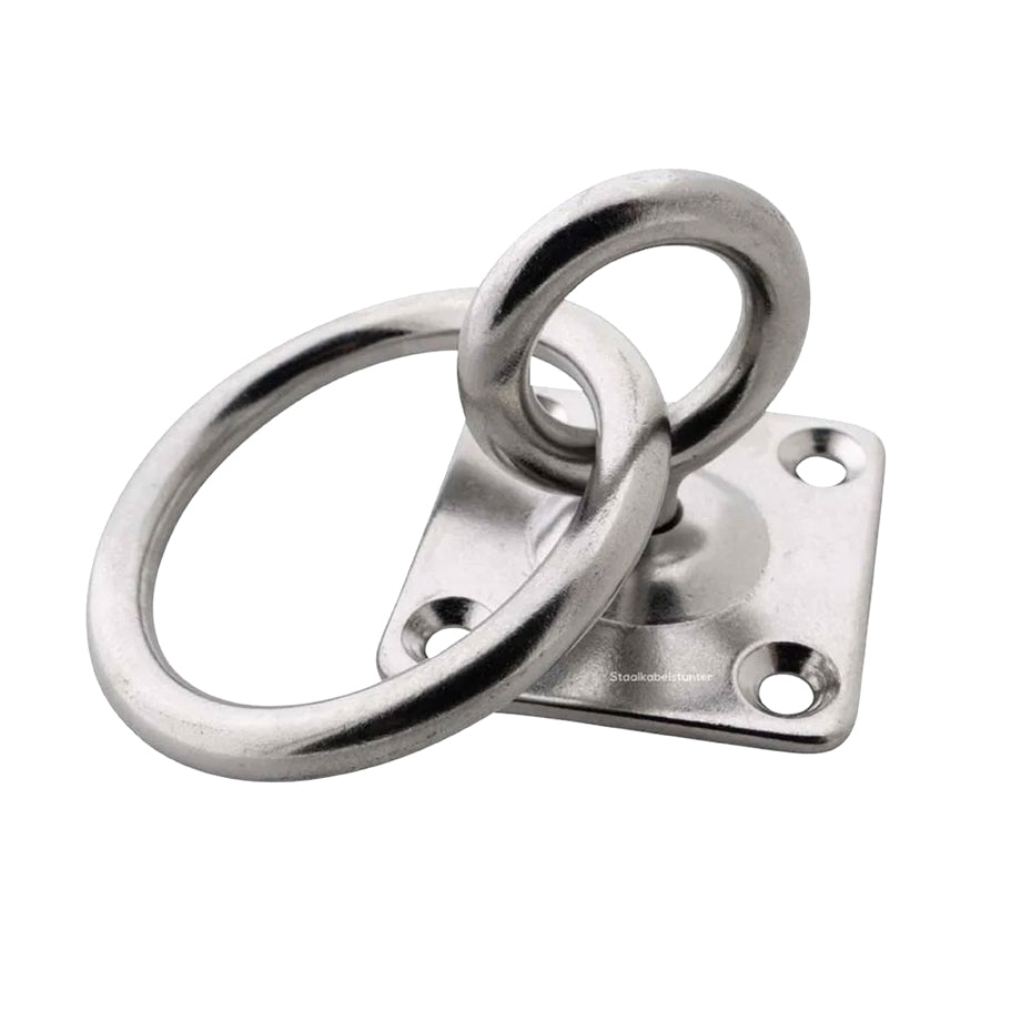 Swivel Plate Hitching Ring - Source For Horse
