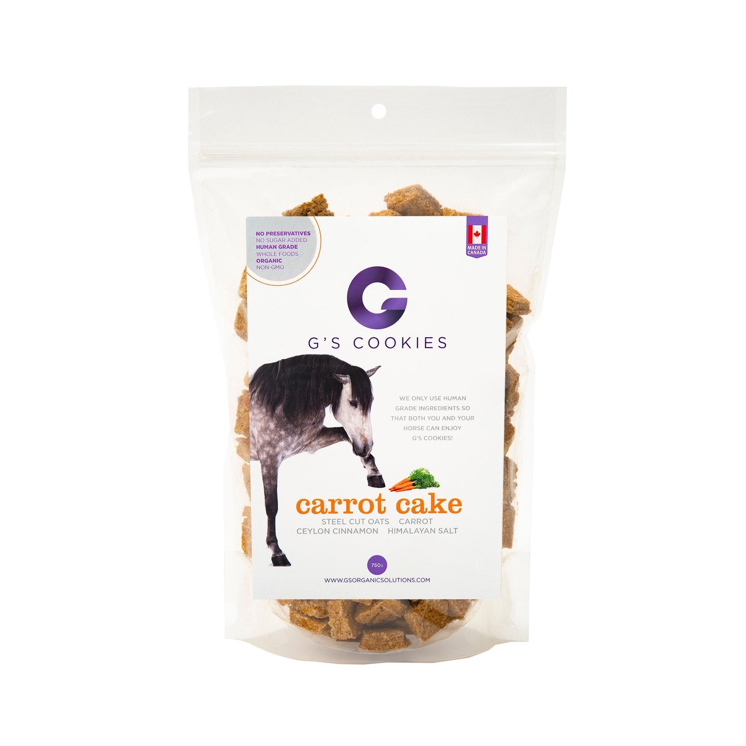 G's Organic Horse Cookies / Treats Carrot Cake - Source For Horse