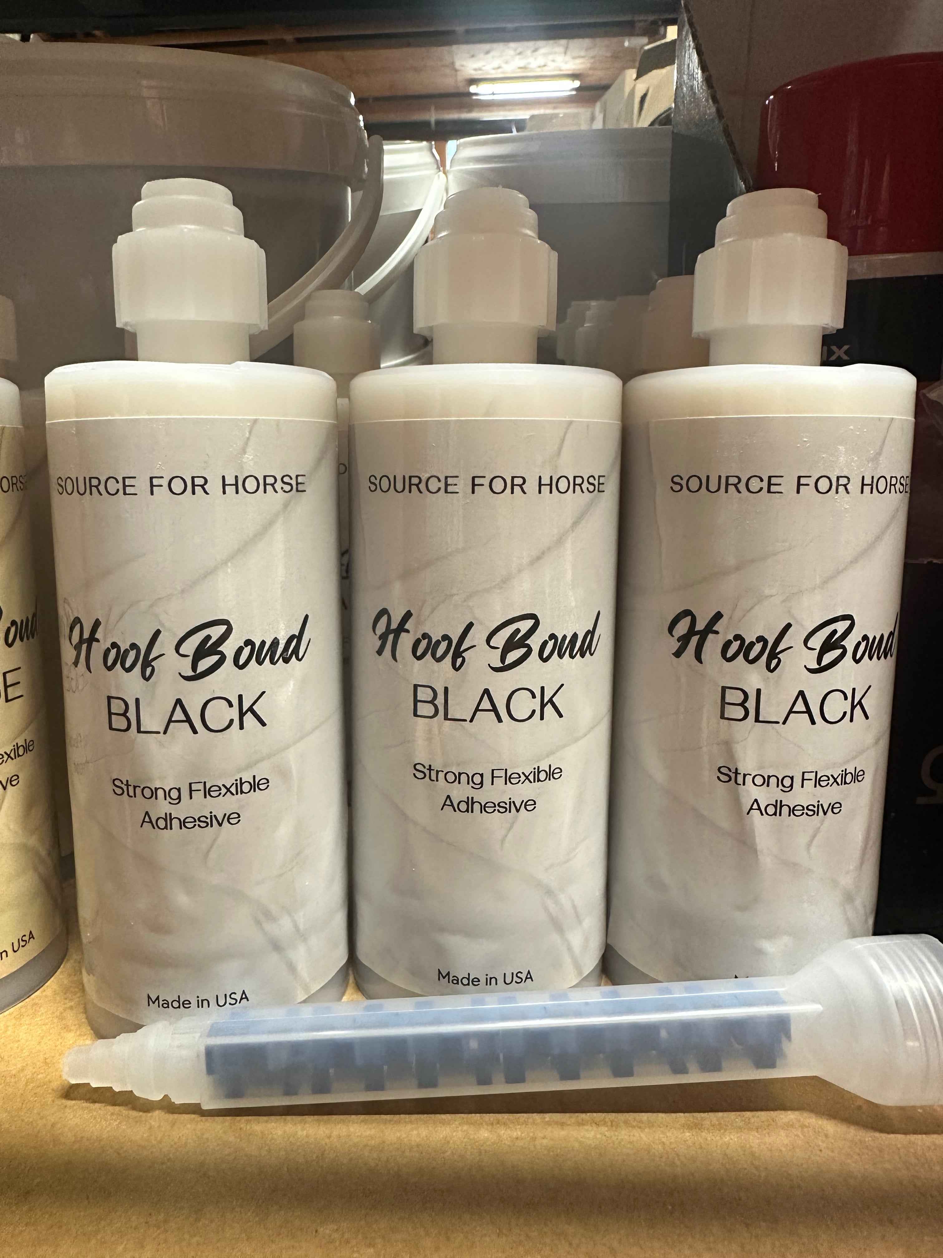 Hoof Bond Black - Adhesive - Source For Horse Farrier Supply