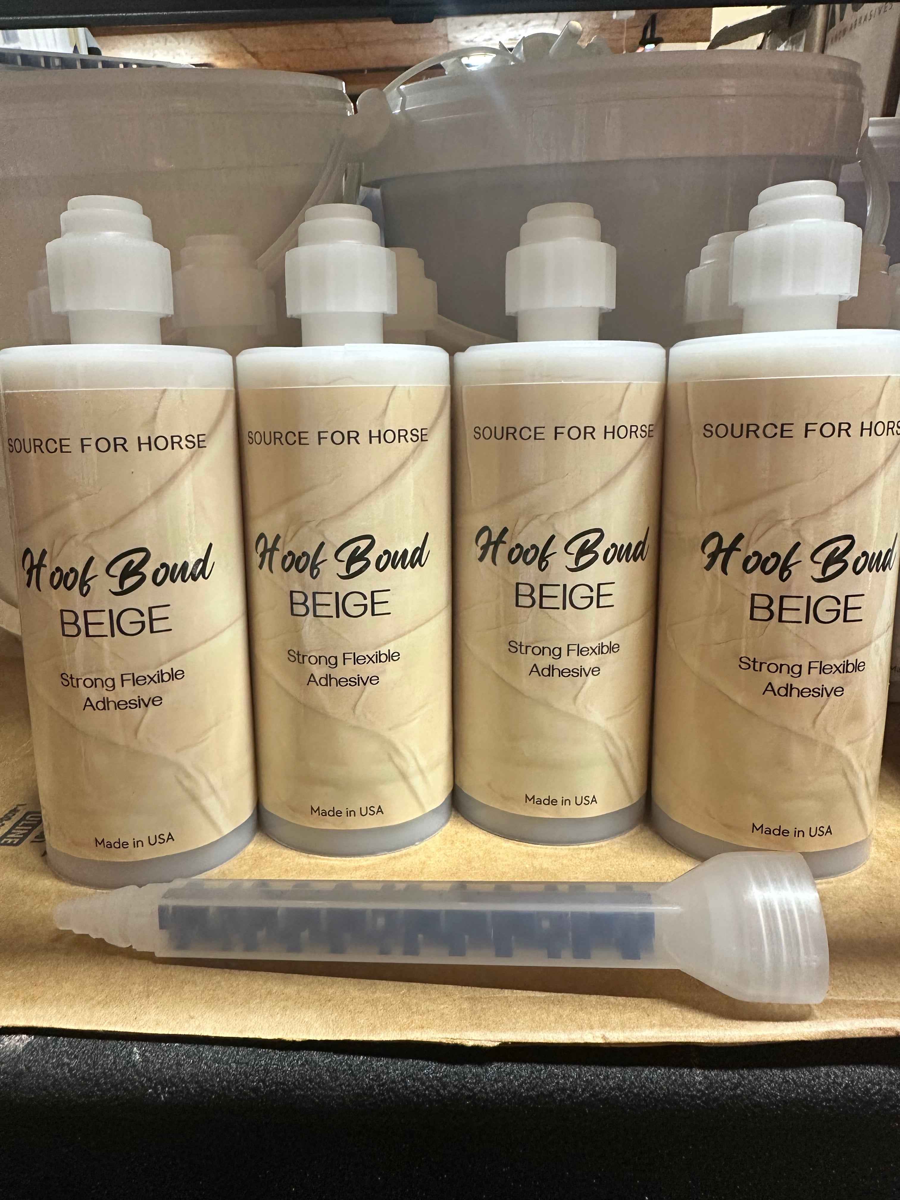 Hoof Bond Beige - Adhesive - Source For Horse Farrier Supply