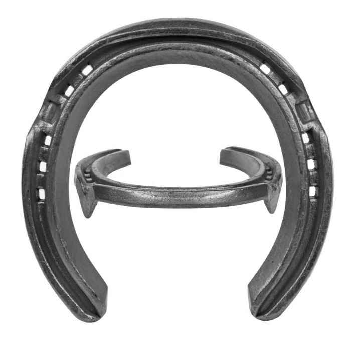 Handmade Steel Horseshoe Side Clipped Front - Source For Horse Farrier Supply