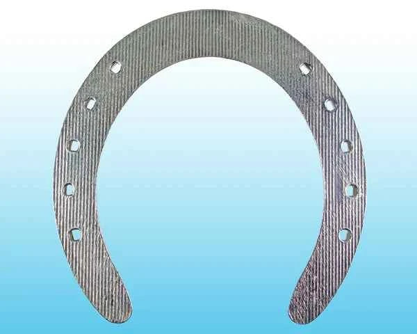 Thoroughbred Toe grab Wedge Front Aluminum Horseshoes Unclipped - Source For Horse Farrier Supply